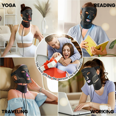 14™ Silicone Face & Neck Photon Rejuvenation Mask – Bendable, Portable & Skin-Fitting